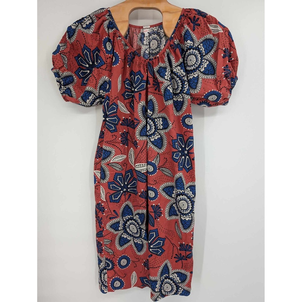 Sundry Women's Puff Sleeve Boho Floral Print Dress‎ Multicolor Size 2